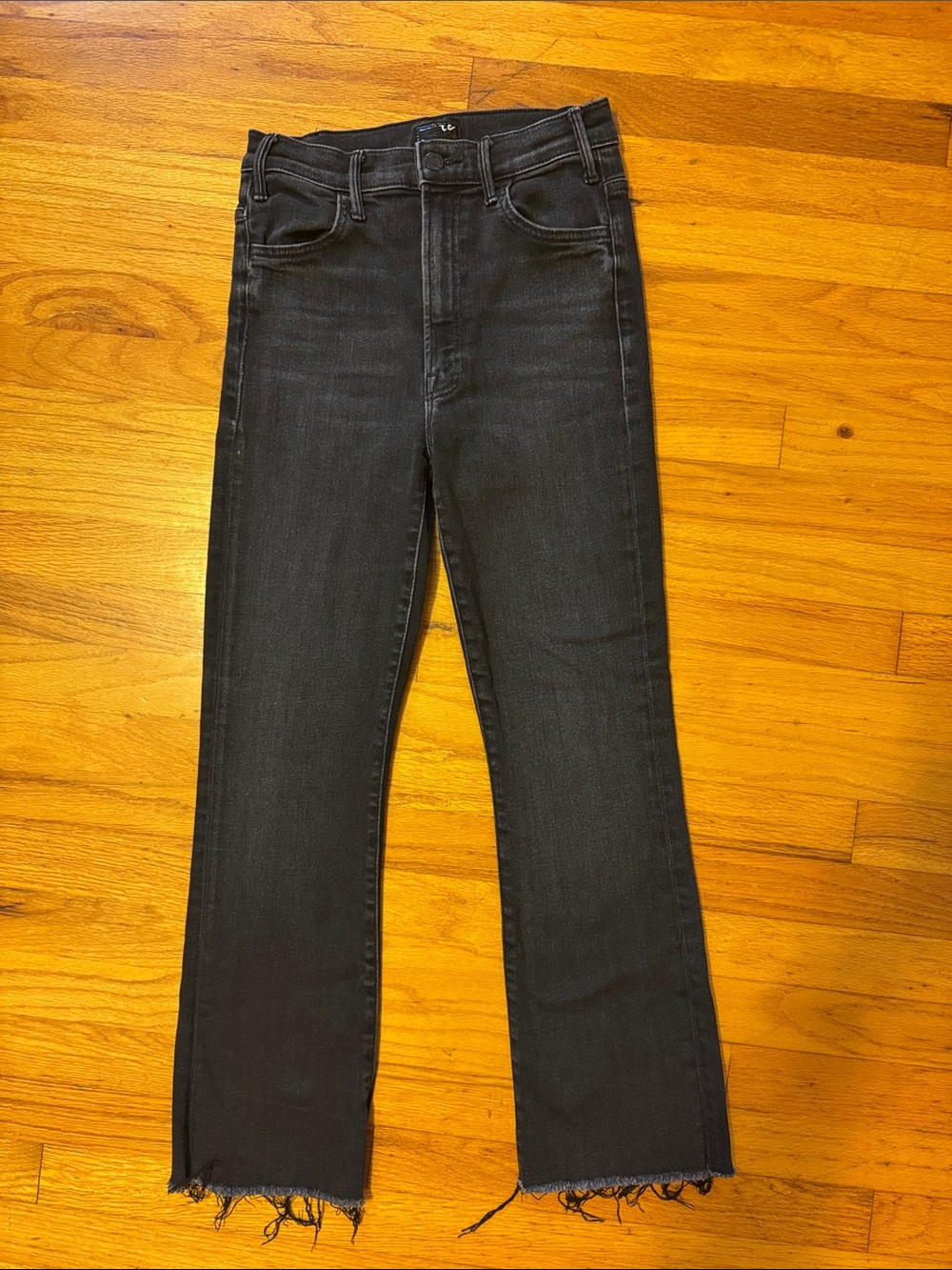 MOTHER High-Rise Ankle Fray Jeans - Picture 2 of 11